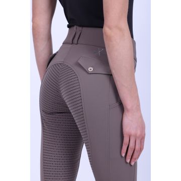 Riding breeches HVPNadine FullGrip -  Dark Taupe