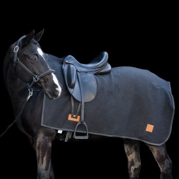 Quarter Blanket HVP-Scottie -  Dark Grey melange