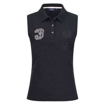 Polo shirt sleeveless Favouritas Luxury -  Black-Rose