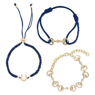 Bracelet HVPMix and match, set of 3 pcs -  Gold